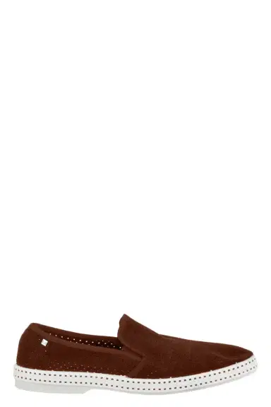 RIVIERAS Perforated Suede Sultan Loafer | Thumbnail 1 RIVIERAS Perforated Suede Sultan Loafer | Thumbnail 1