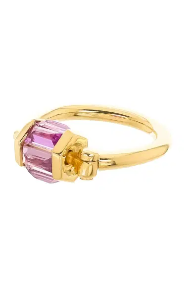 Marla Aaron Pink Sapphire Baguette Trundle | Thumbnail 3