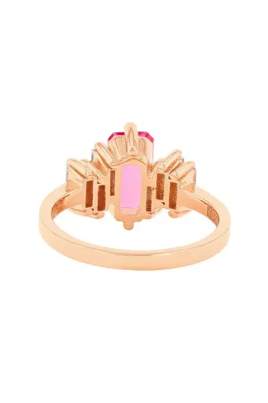 Suzanne Kalan Pink Sapphire Diamond Ring | Thumbnail 5