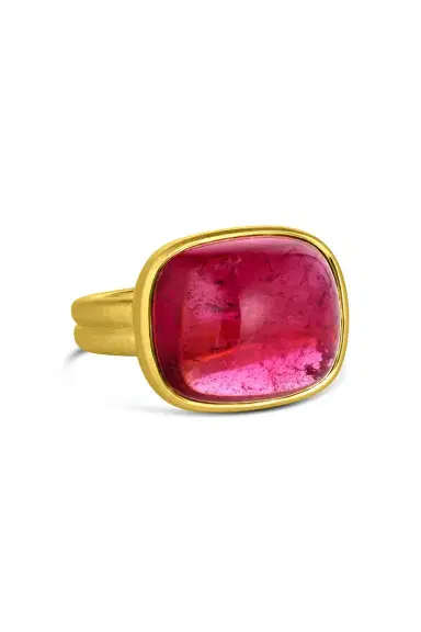 LEIGH MAXWELL Pink Tourmaline Scallop Ring | Thumbnail 1