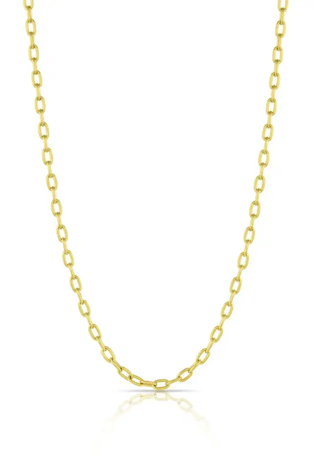 LEIGH MAXWELL Plain Toggle Oval Link Chain