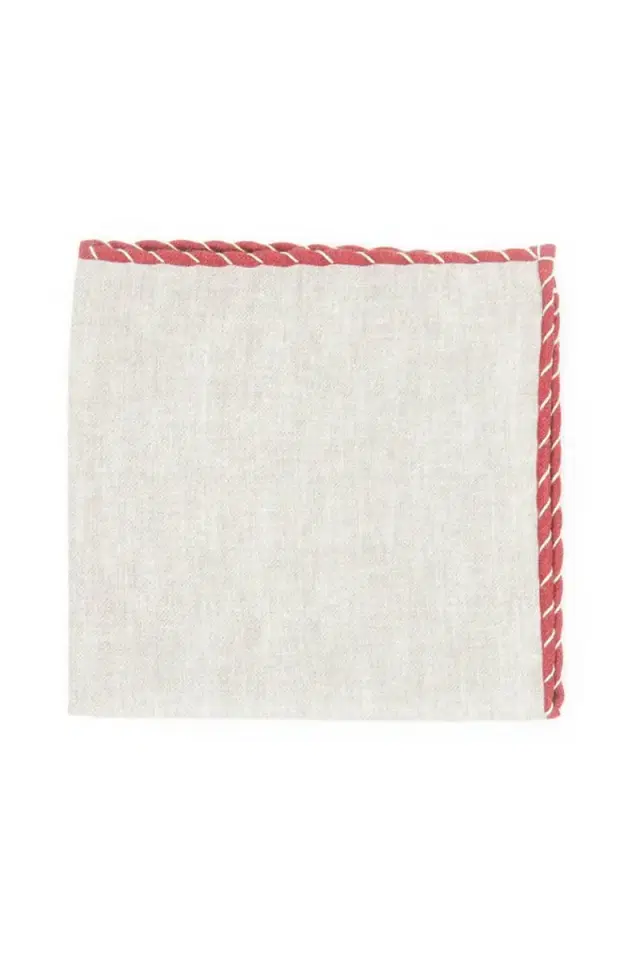 ELEVENTY Pocket Square - Red Sand