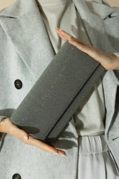 Brunello Cucinelli Precious Clutch - Slate | Thumbnail 3 Brunello Cucinelli Precious Clutch - Slate | Thumbnail 3