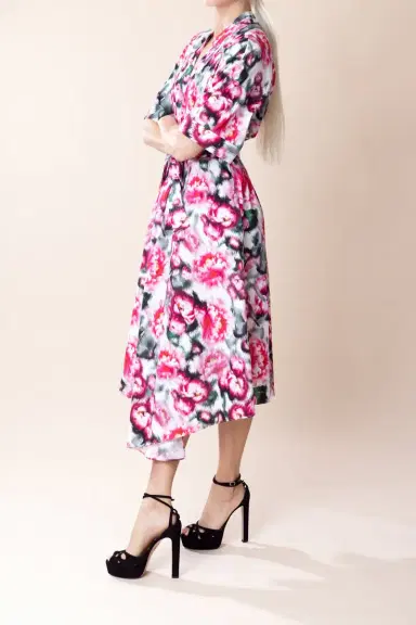 Adam Lippes Printed Asym Dress | Thumbnail 2