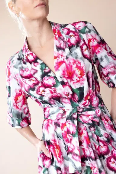 Adam Lippes Printed Asym Dress | Thumbnail 7
