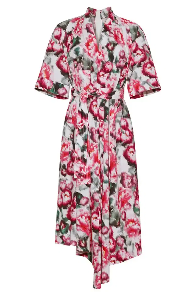 Adam Lippes Printed Asym Dress