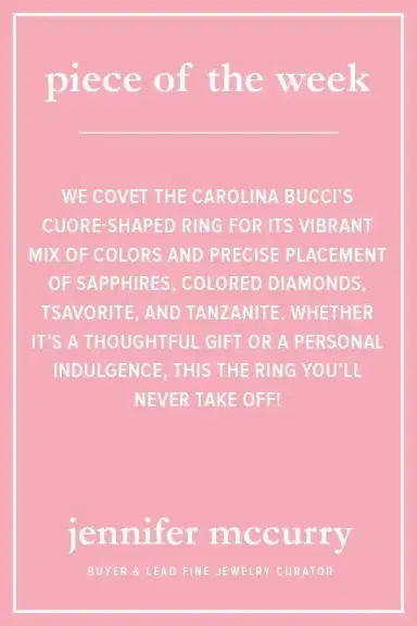 Carolina Bucci Rainbow Pavé Cuore Ring | Thumbnail 4