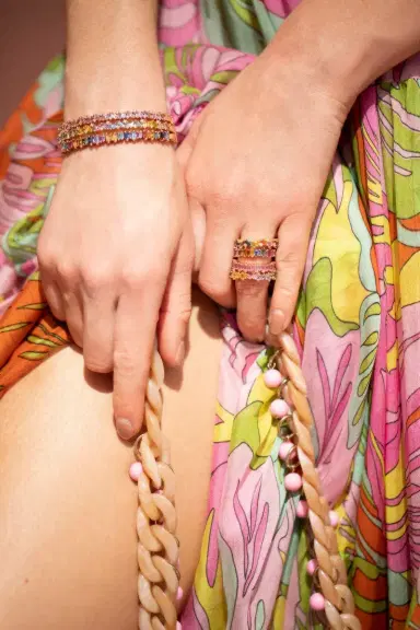 Suzanne Kalan Rainbow Sapphire Fireworks Bangle | Thumbnail 3