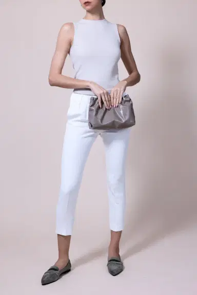 Brunello Cucinelli Ribbed Tank - Beige | Thumbnail 4
