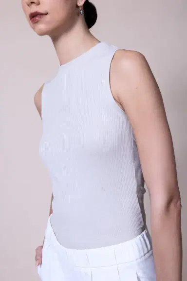 Brunello Cucinelli Ribbed Tank - Beige | Thumbnail 6
