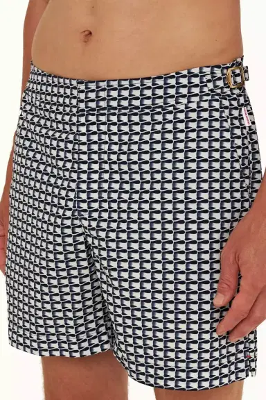 Orlebar Brown Ribbon Print Mid-Length Bulldog Swim Shorts | Thumbnail 2 Orlebar Brown Ribbon Print Mid-Length Bulldog Swim Shorts | Thumbnail 2