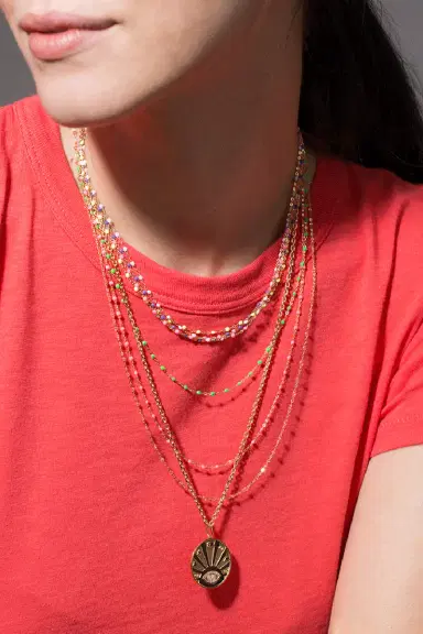 Gigi Clozeau Rose Bead Classic Gigi Sautoir Necklace | Thumbnail 2 Gigi Clozeau Rose Bead Classic Gigi Sautoir Necklace | Thumbnail 2