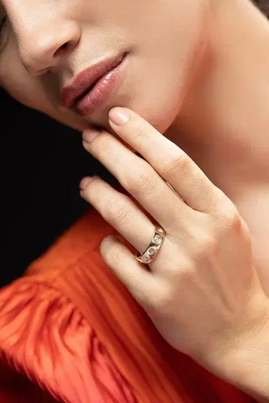 WITH LOVE Rose Cut Diamond Ring | Thumbnail 2