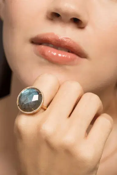 IRENE NEUWIRTH JEWELRY Rose Cut Labradorite Ring | Thumbnail 2
