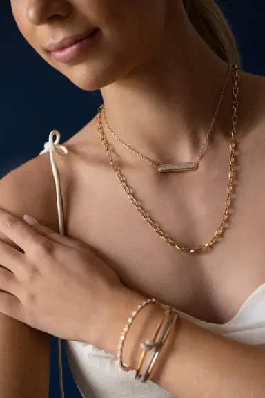 THE LOVE KNOT BY CORALIE Rose Gold Chain | Thumbnail 2