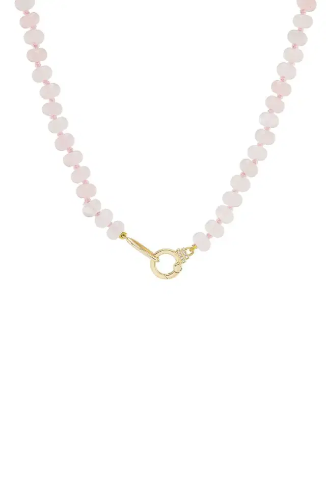 Sorellina Rose Quartz Beaded Necklace