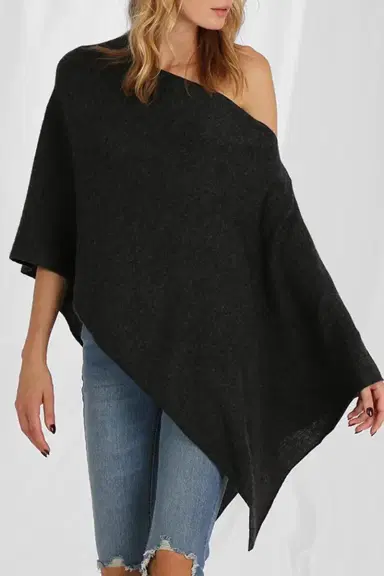 MINNIE ROSE Ruana Poncho | Thumbnail 2 MINNIE ROSE Ruana Poncho | Thumbnail 2