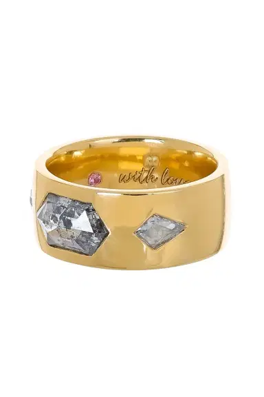WITH LOVE Rustic Hexagon Ring | Thumbnail 5