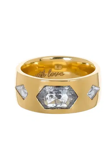 WITH LOVE Rustic Hexagon Ring | Thumbnail 1