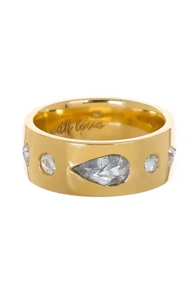WITH LOVE Rustic Pear Ring | Thumbnail 1