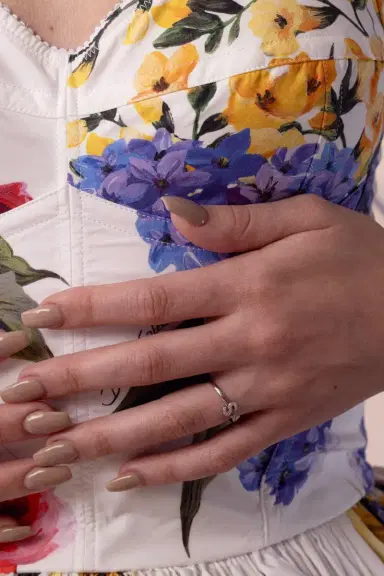 DANA REBECCA DESIGNS S Diamond Single Initial Ring | Thumbnail 3 DANA REBECCA DESIGNS S Diamond Single Initial Ring | Thumbnail 3