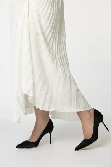 Manolo Blahnik Satin BB Pump | Thumbnail 3 Manolo Blahnik Satin BB Pump | Thumbnail 3