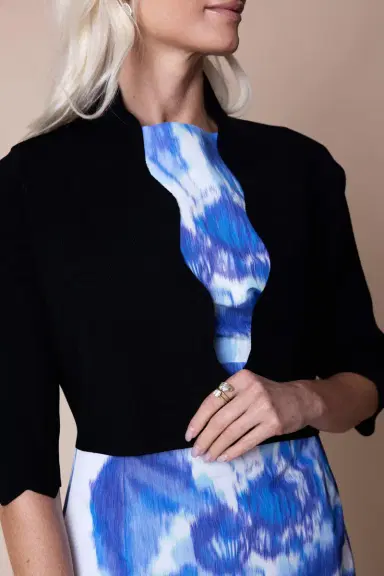 Lela Rose Scallop Knit Bolero | Thumbnail 2 Lela Rose Scallop Knit Bolero | Thumbnail 2