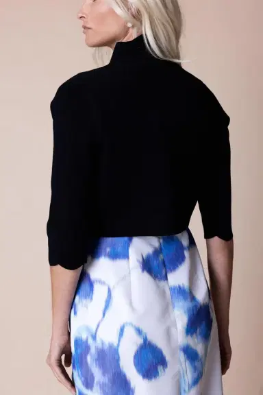 Lela Rose Scallop Knit Bolero | Thumbnail 3 Lela Rose Scallop Knit Bolero | Thumbnail 3