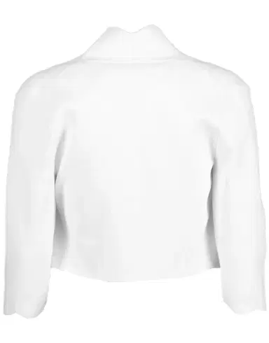 Lela Rose Scallop Knit Bolero - White | Thumbnail 4 Lela Rose Scallop Knit Bolero - White | Thumbnail 4