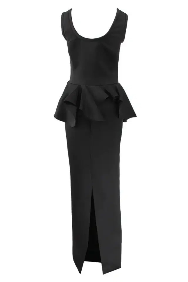 VIKTOR & ROLF Scoop Neck Peplum Gown