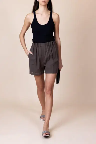 Brunello Cucinelli Scoop Neck Tank - Black | Thumbnail 4