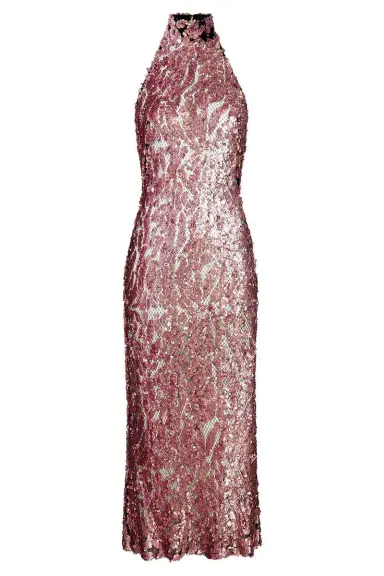 Lapointe Sequin Halter Open Back Dress | Thumbnail 1