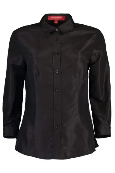 Carolina Herrera Silk Taffeta Collared Shirt | Thumbnail 1 Carolina Herrera Silk Taffeta Collared Shirt | Thumbnail 1