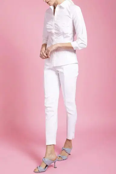 Carolina Herrera Skinny Pant - White | Thumbnail 2