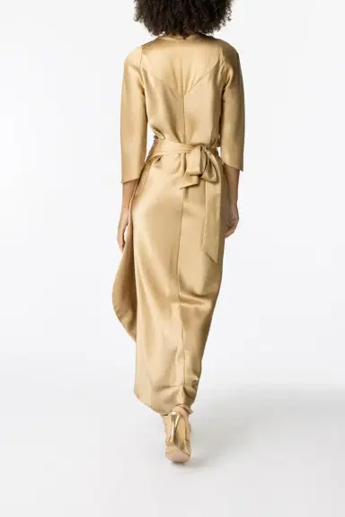 PETER COHEN Sleeve Sign Wrap Dress | Thumbnail 4