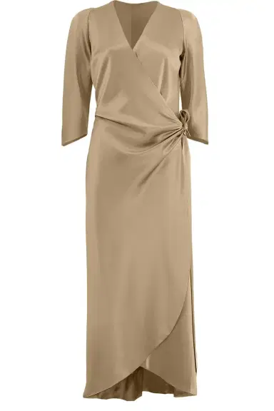 PETER COHEN Sleeve Sign Wrap Dress | Thumbnail 1