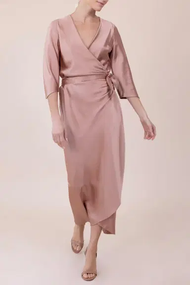 PETER COHEN Sleeve Sign Wrap Dress - Penny | Thumbnail 2