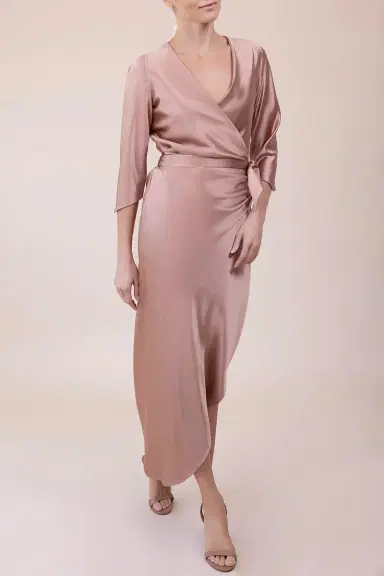 PETER COHEN Sleeve Sign Wrap Dress - Penny | Thumbnail 3