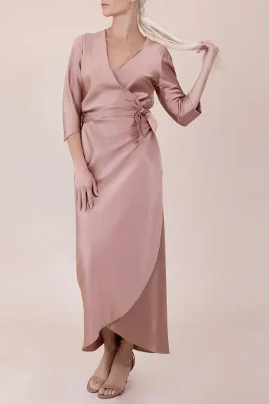 PETER COHEN Sleeve Sign Wrap Dress - Penny | Thumbnail 4