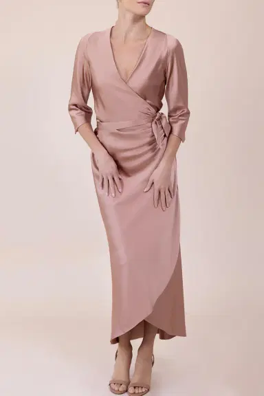 PETER COHEN Sleeve Sign Wrap Dress - Penny | Thumbnail 5