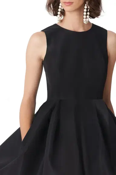 Carolina Herrera Sleeveless Crewneck Bubble Dress - Black | Thumbnail 4
