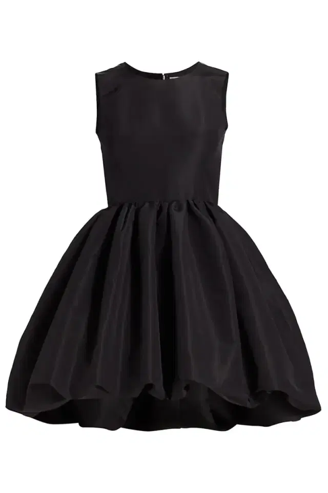 Sleeveless Crewneck Bubble Dress - Black Sleeveless Crewneck Bubble Dress - Black