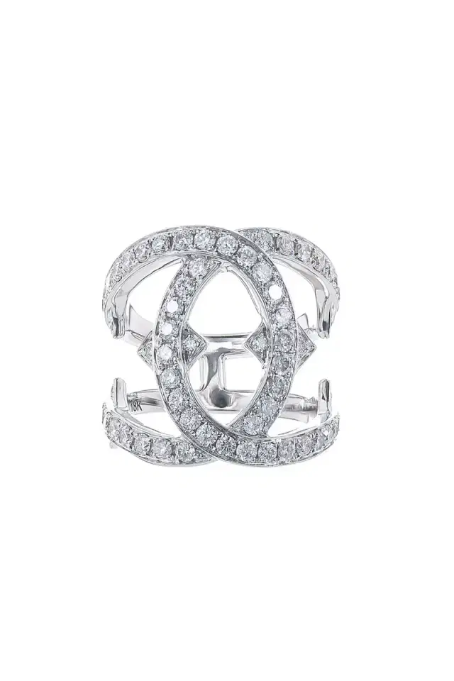 Small Diamond Interlocking Ring