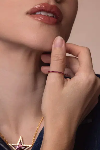 KWIAT Stackable Slim Ruby Ring | Thumbnail 3