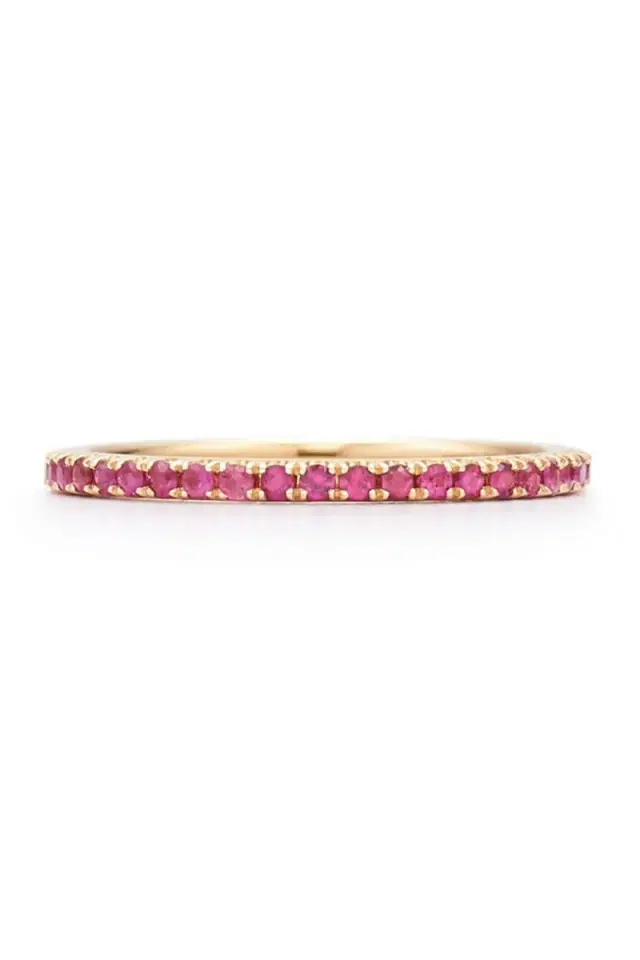 KWIAT Stackable Slim Ruby Ring