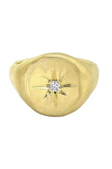LOGAN HOLLOWELL Star Set Oracle Signet Ring | Thumbnail 1