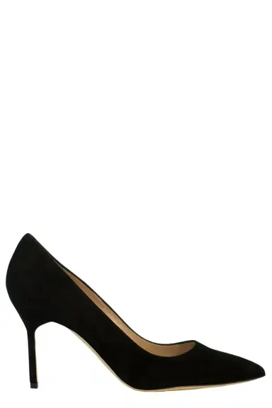 Manolo Blahnik Suede BB Pump | Thumbnail 1