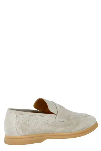 ELEVENTY Suede Loafer - Military | Thumbnail 5