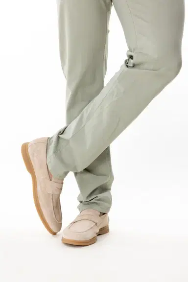 ELEVENTY Suede Loafer - Taupe | Thumbnail 4