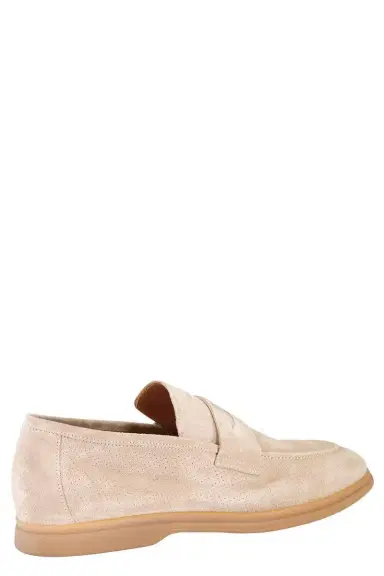 ELEVENTY Suede Loafer - Taupe | Thumbnail 7
